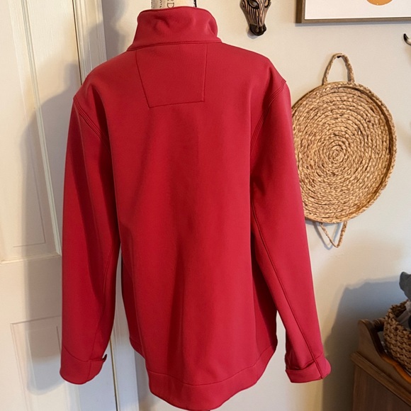 CARHARTT Women's Crowley Soft Shell Jacket Red/Pink Grey Trim - Picture 2 of 8